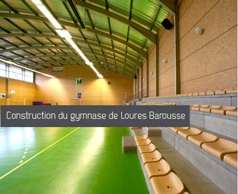 Construction du gymnase de Loures Barousse