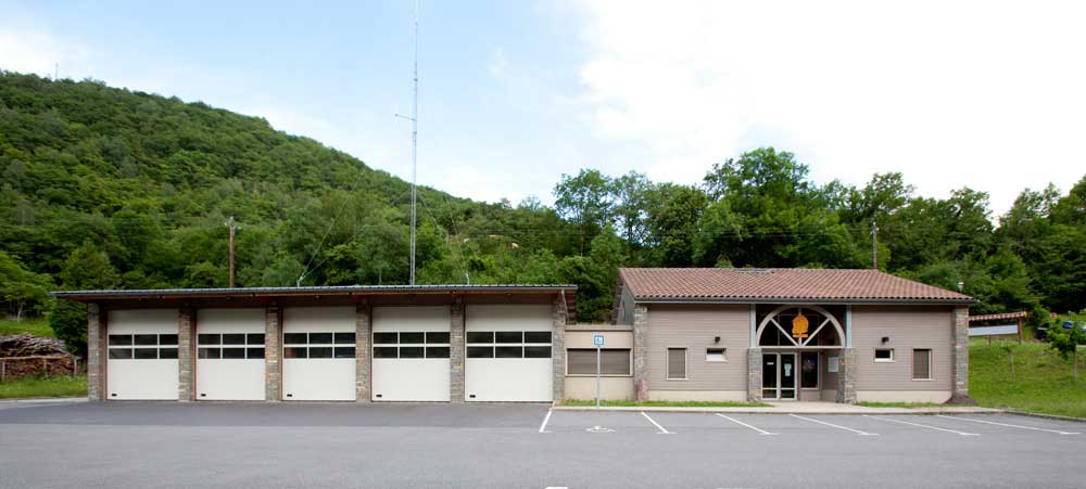 Centre de Secours à ossature bois de Mauléon Barousse